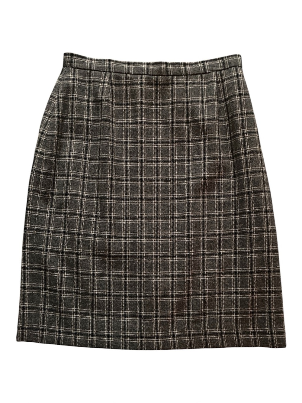 Casual Corner Annex Wool Plaid Skirt Size 4 Vintage
